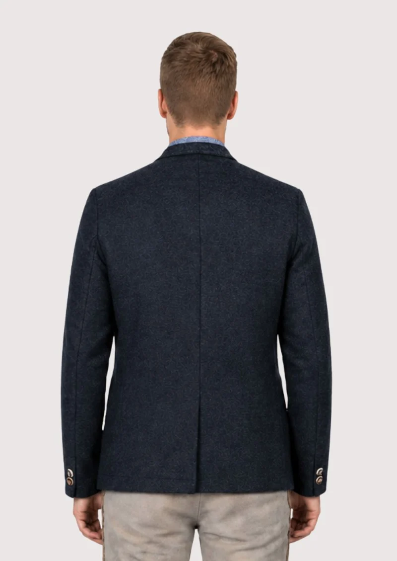 Mens Navy Trachten Jacket Fit