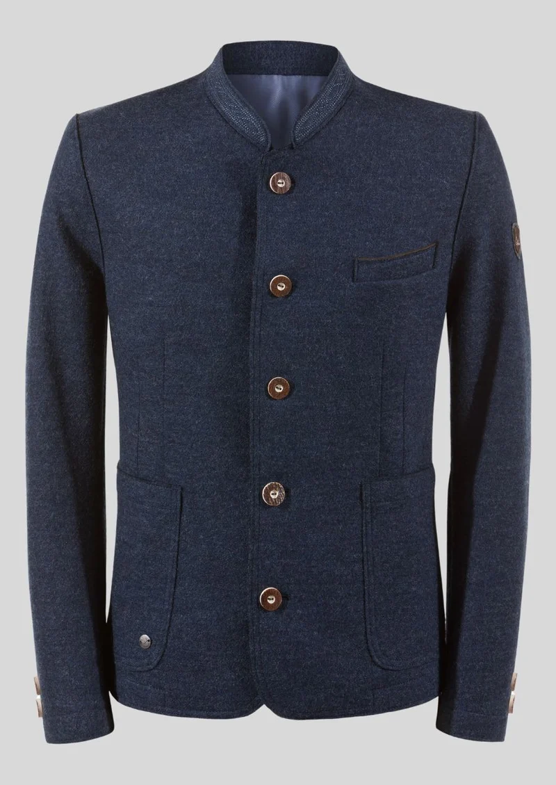 Mens Navy Trachten Jacket Fit