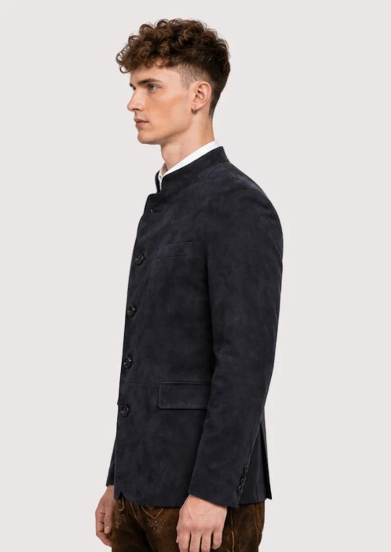 Mens Modern Suede Formal Jacket