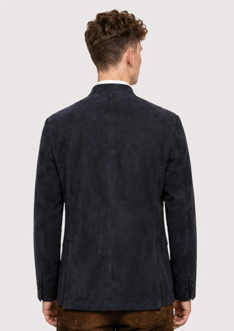 Mens Modern Suede Formal Jacket