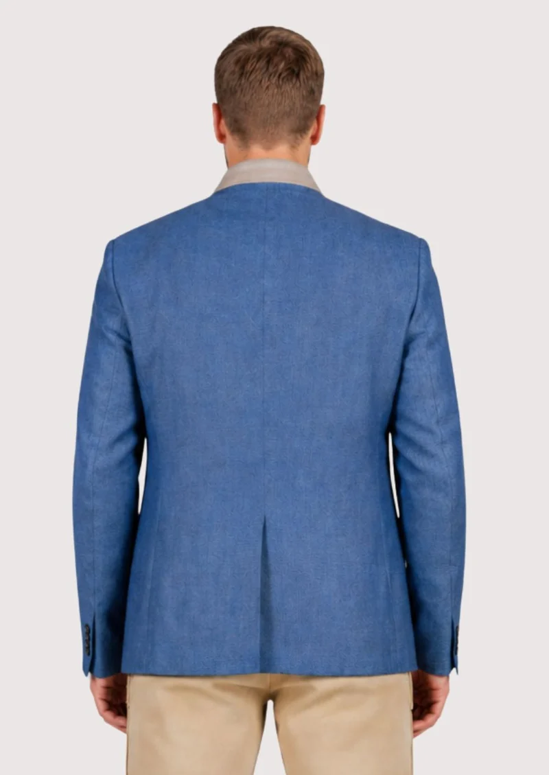 Mens Blue Trachten Jacket Slim Fit