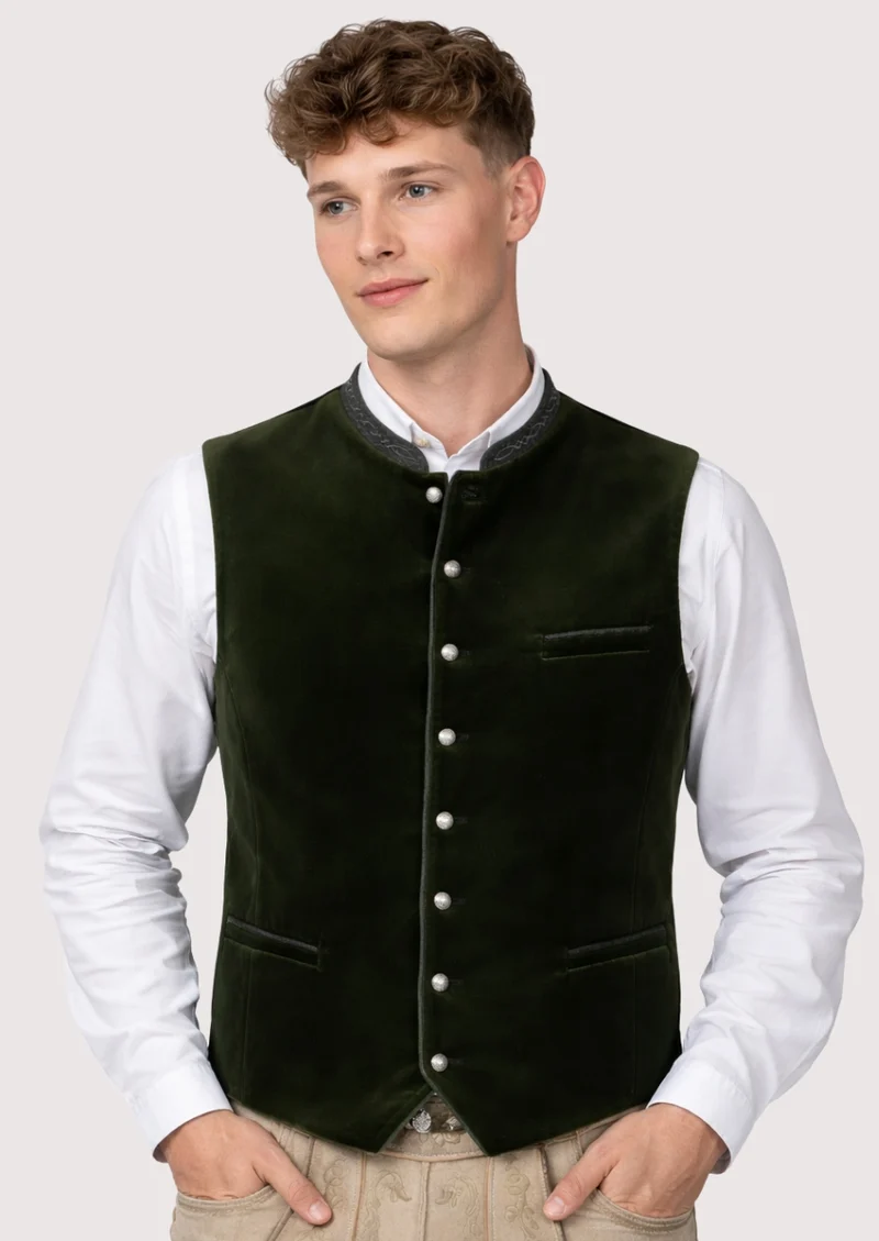 Mens Dark Green Alpine Vest Top