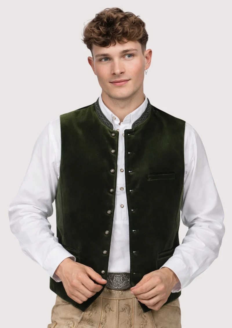 Mens Dark Green Alpine Vest Top