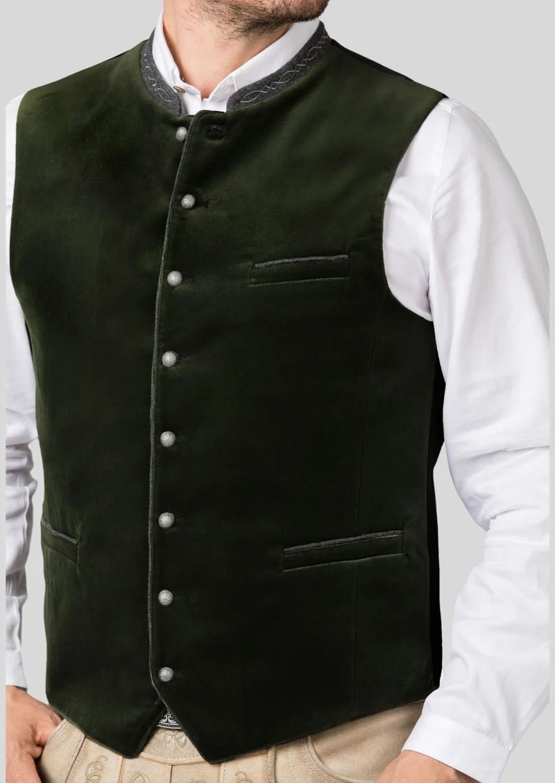 Mens Dark Green Alpine Vest Top