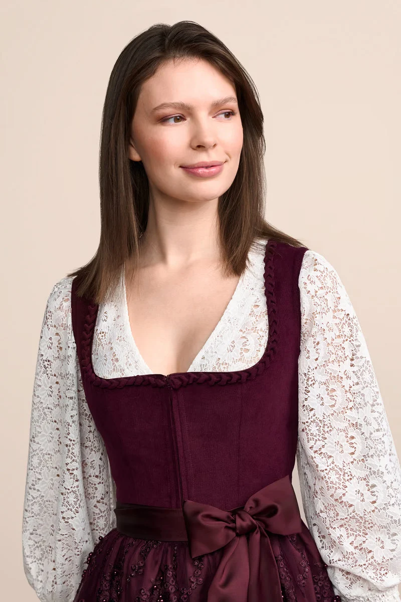 Kruger Betty Midi Dirndl, Red — 60cm 2pc Set