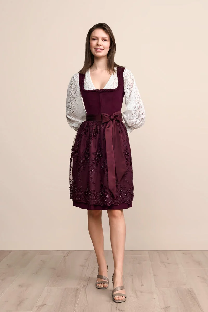 Kruger Betty Midi Dirndl, Red — 60cm 2pc Set