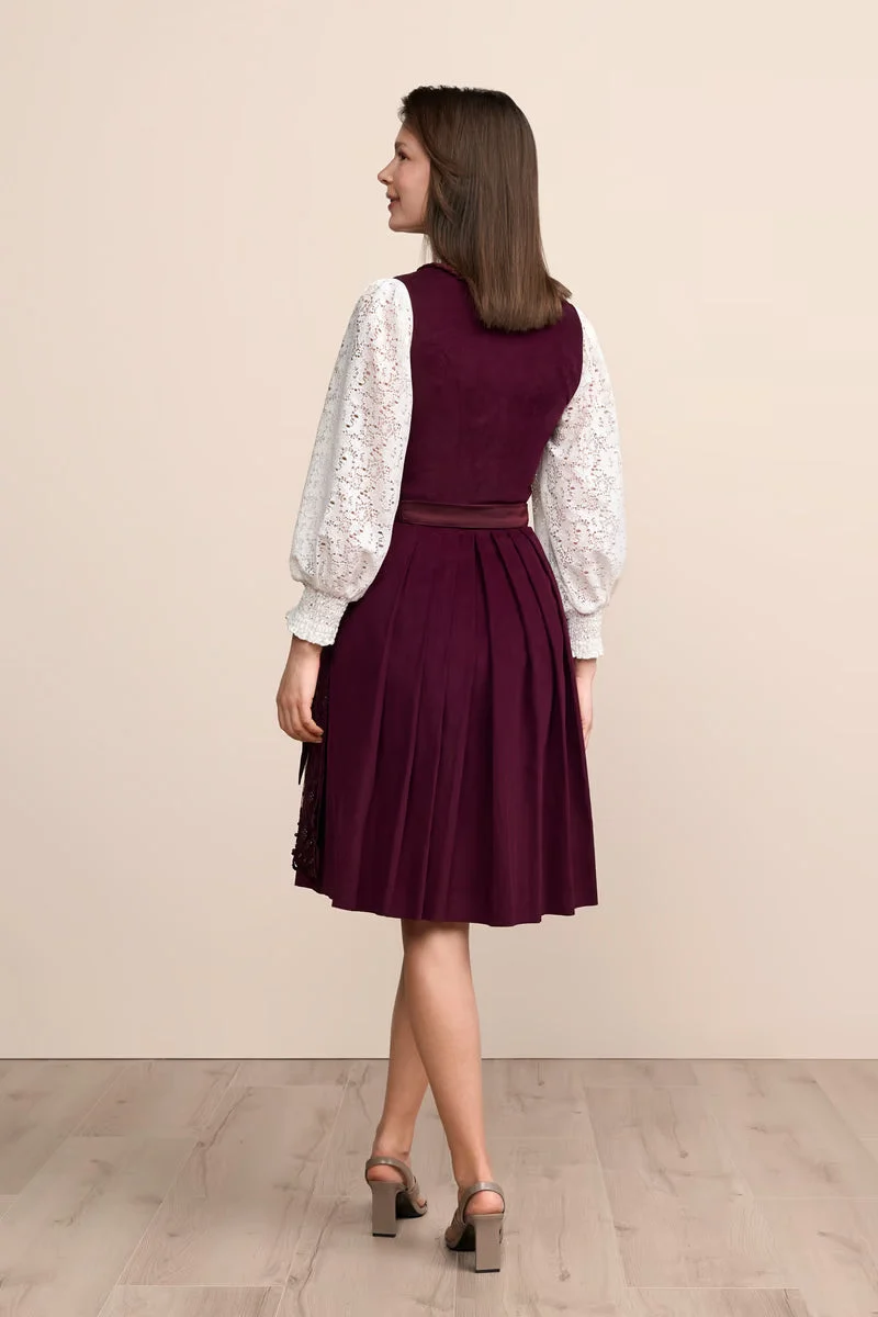 Kruger Betty Midi Dirndl, Red — 60cm 2pc Set