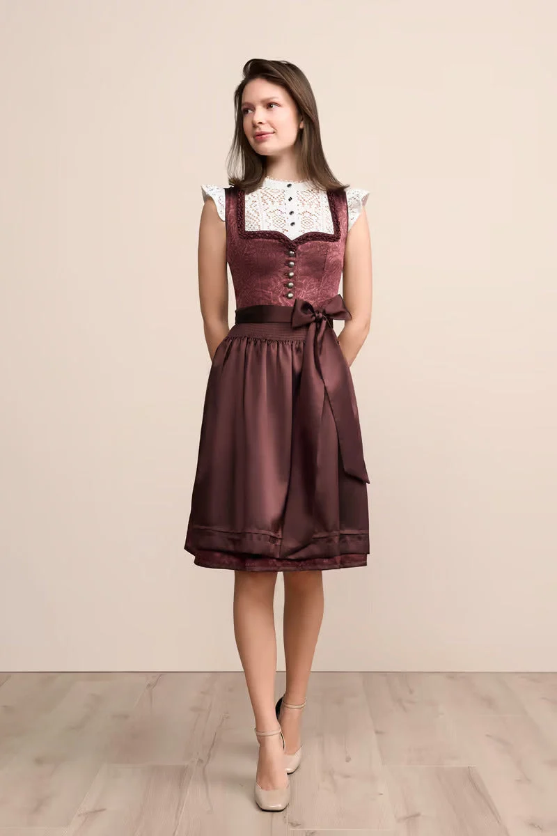 Kruger Carline Midi Dirndl, Red — 60cm 2pc Set