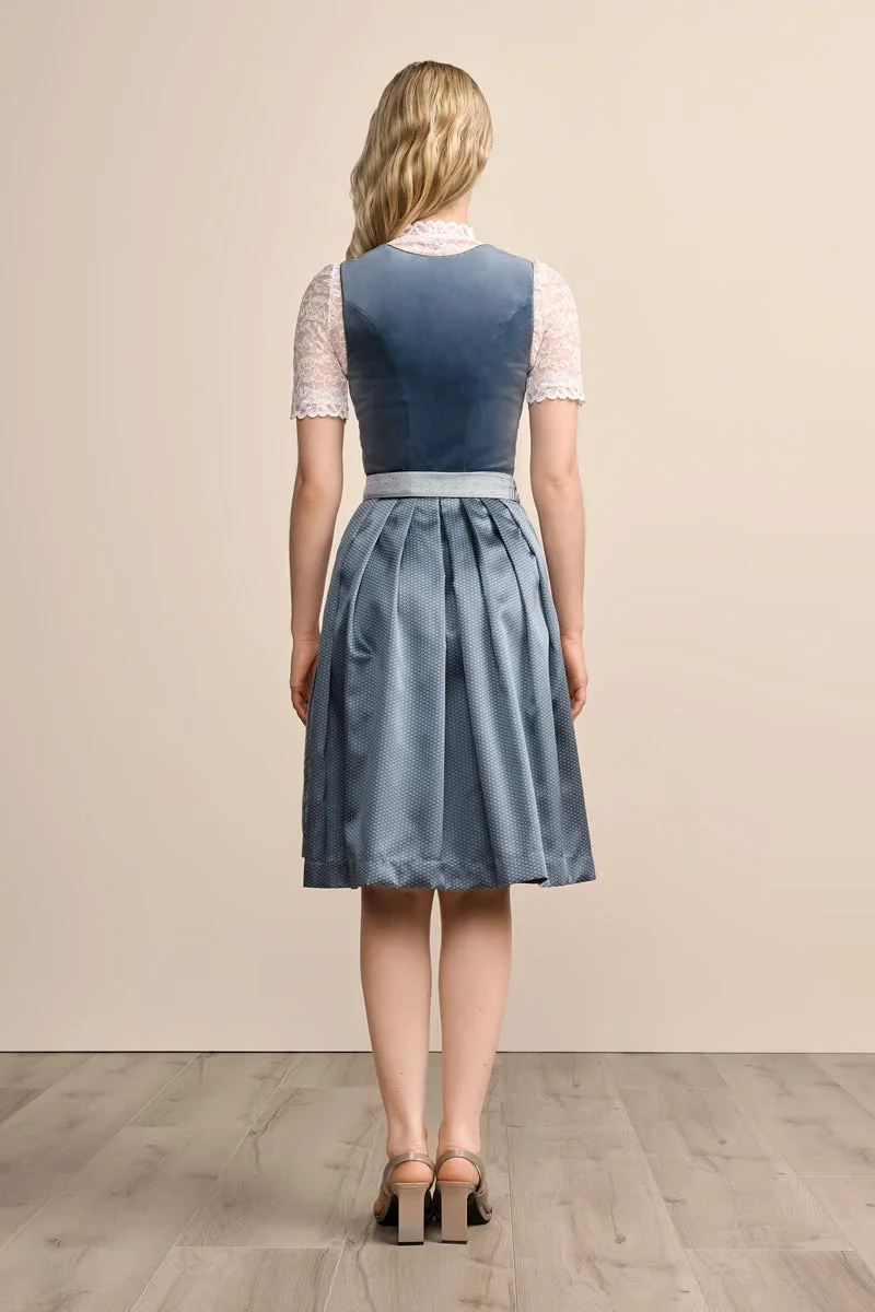 Kruger Aurela Midi Dirndl, Navy — 60cm 2pc Set