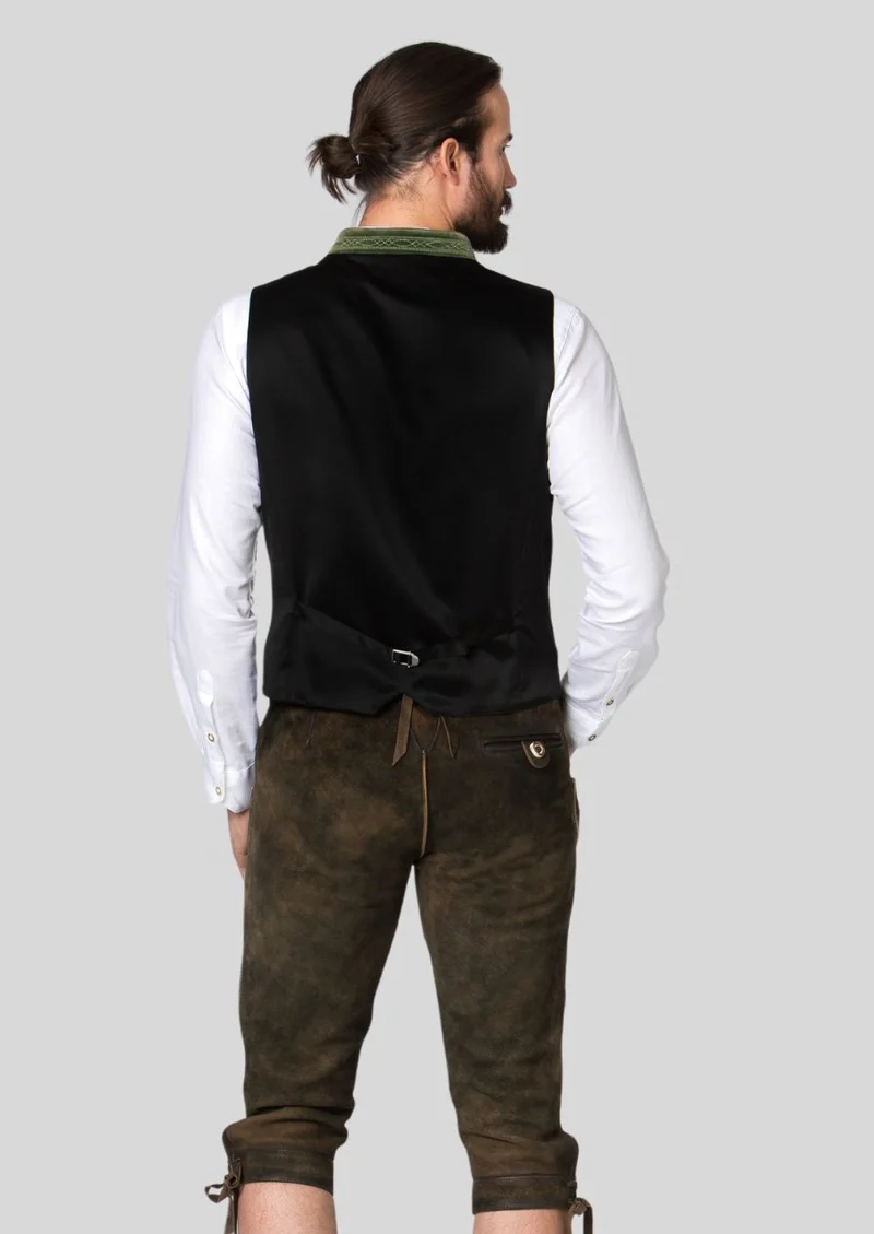 Mens Bavarian Green Alpine Vest