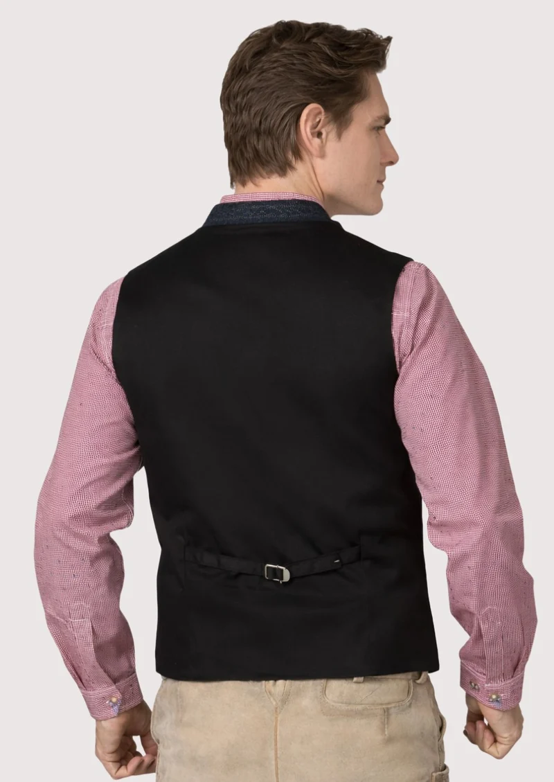 Culturally Inspired Men's Bavarian Trachten Vest