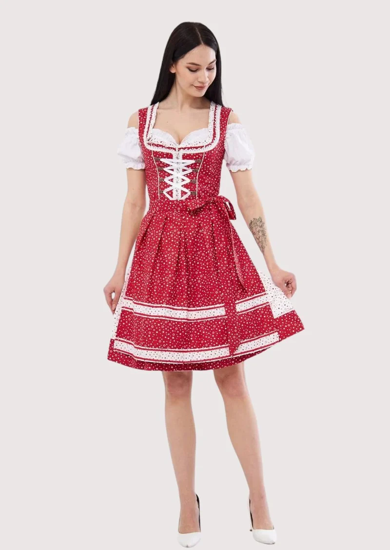 Women’s Cherry Red Dirndl Outfit