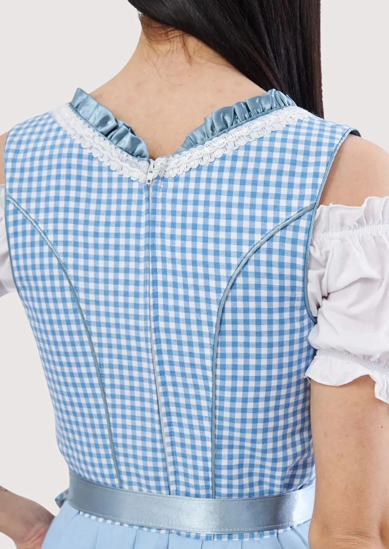 Women’s Sky Gingham Dirndl Dress