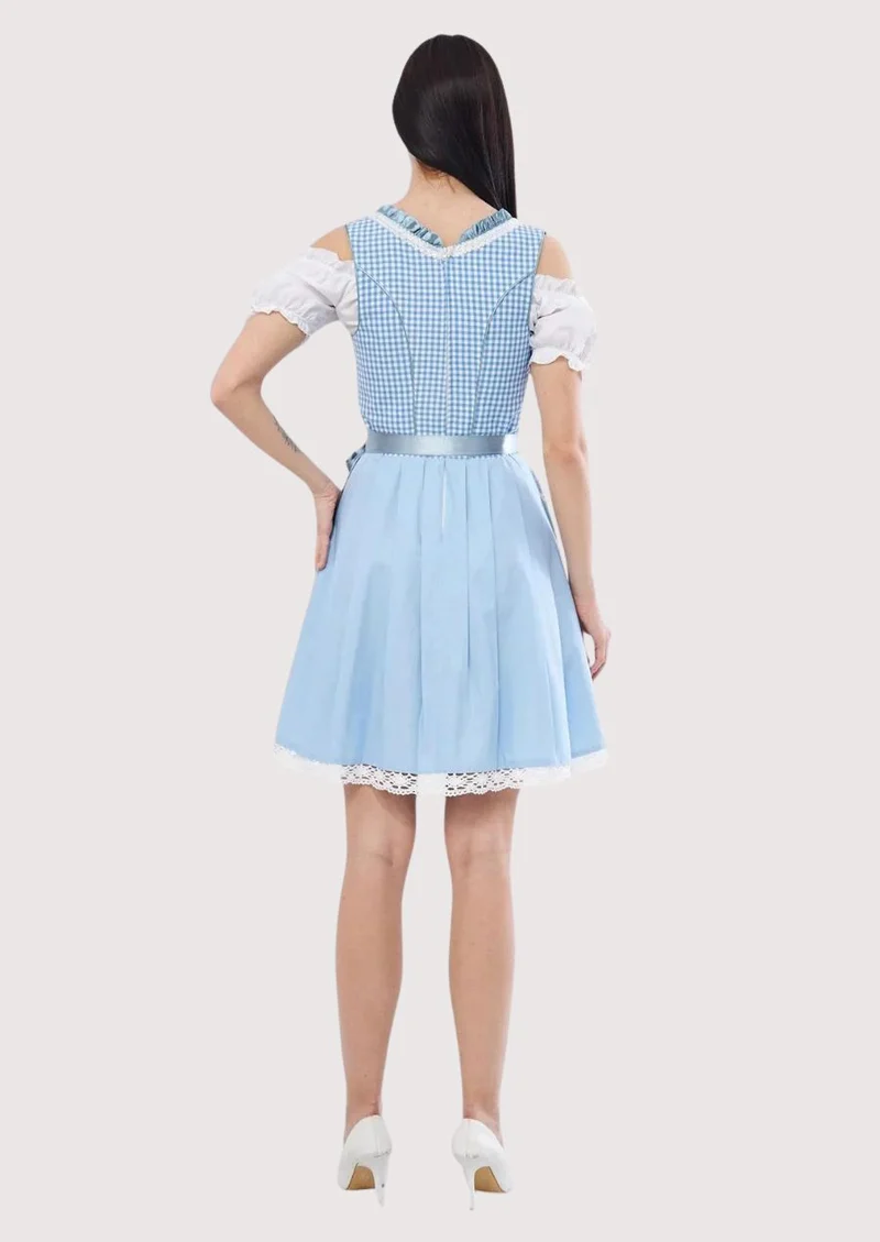 Women’s Sky Gingham Dirndl Dress