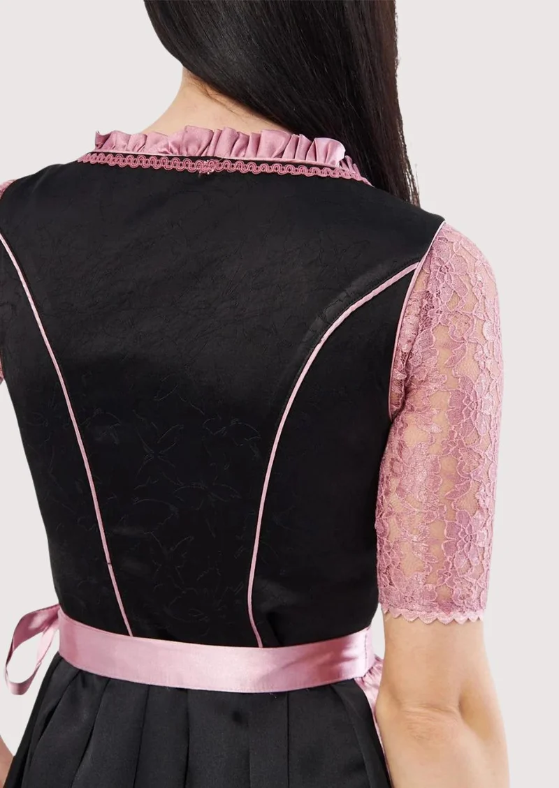 Women’s Satin Pink Dirndl Outfit Wear