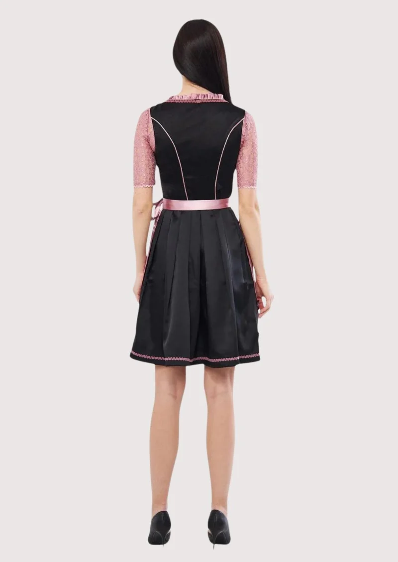 Women’s Satin Pink Dirndl Outfit Wear