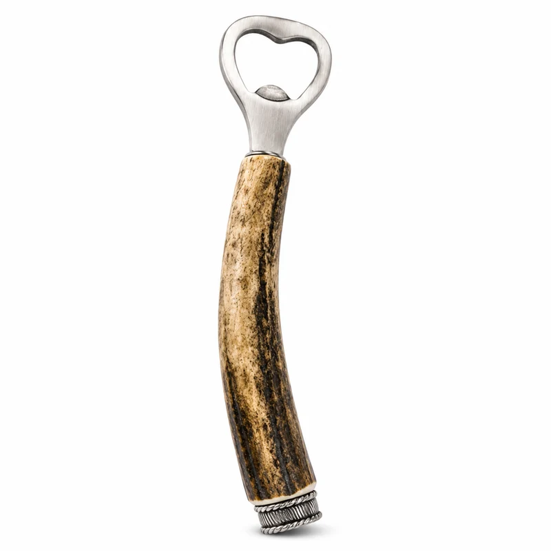 Funk Hirschhorn Flaschenöffner mit Zierkappe | Sternzeichen Waage