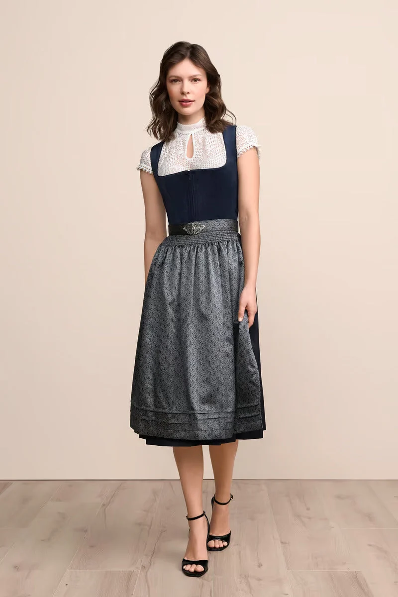 Kruger Long Dirndl 2pcs. 70cm "Aurela" blue