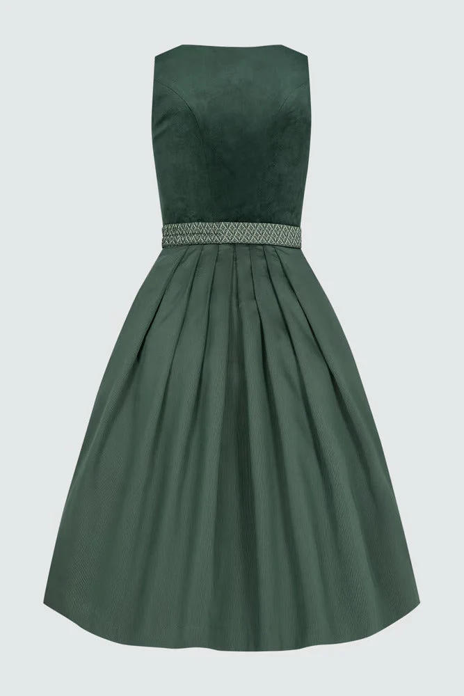 Kruger Long Dirndl 2pcs. 70cm "Alisha" green