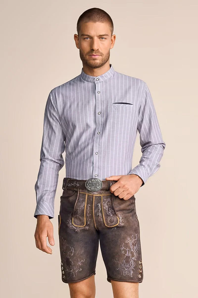 Kruger Traditional Long Sleeve Shirt "Samir" gray
