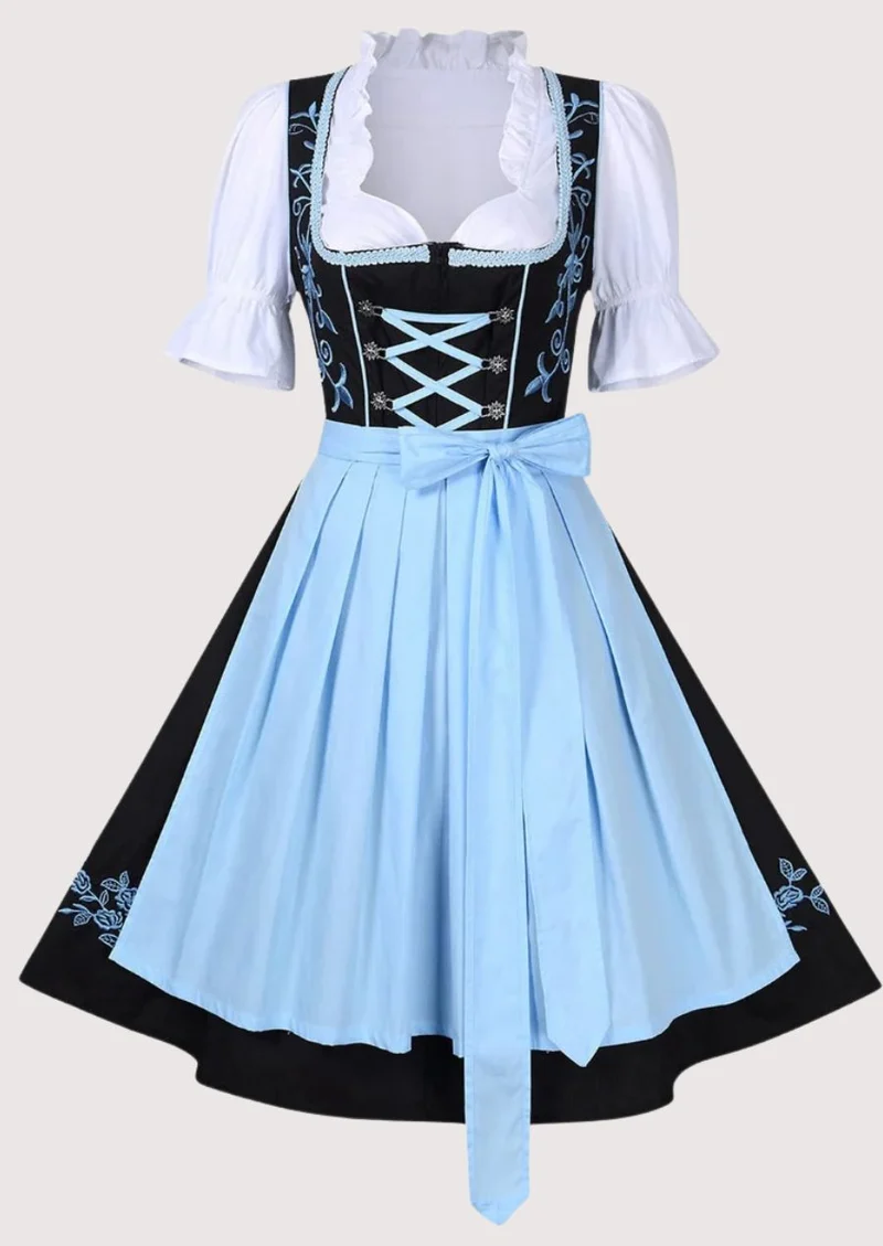 Women’s Sky Blue Dirndl Outfit