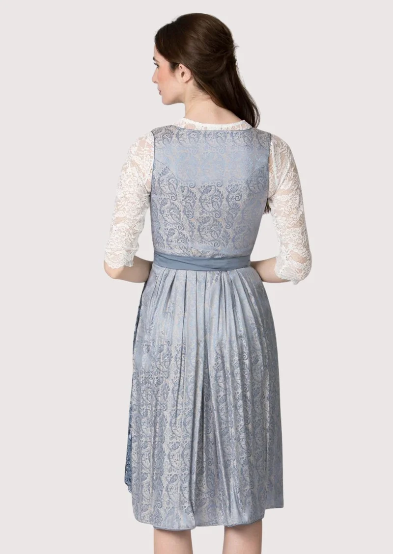 Women’s Dusty Blue Dirndl Dress