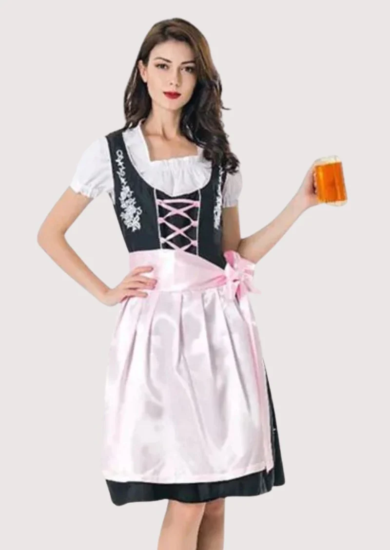 Women’s Black Pink Dirndl Outfit
