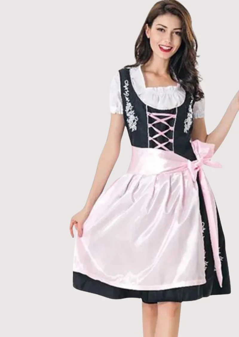 Women’s Black Pink Dirndl Outfit