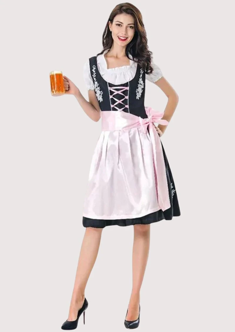Women’s Black Pink Dirndl Outfit