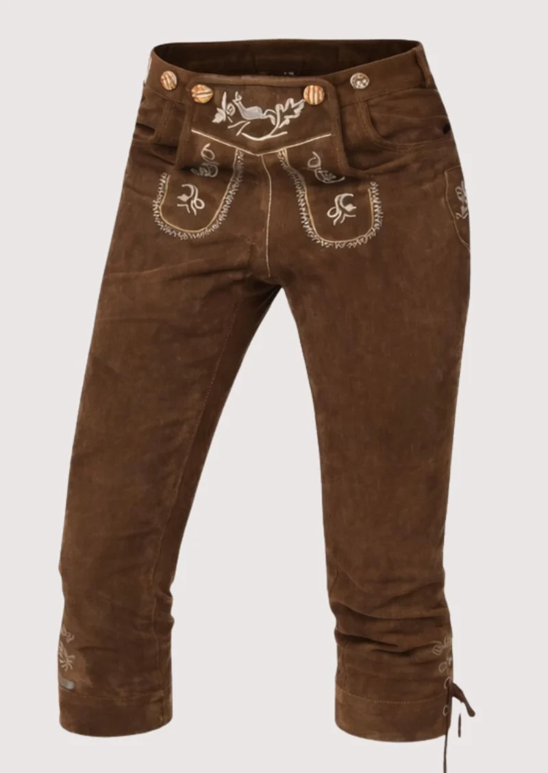 Brown Suede Women’s Bundhosen