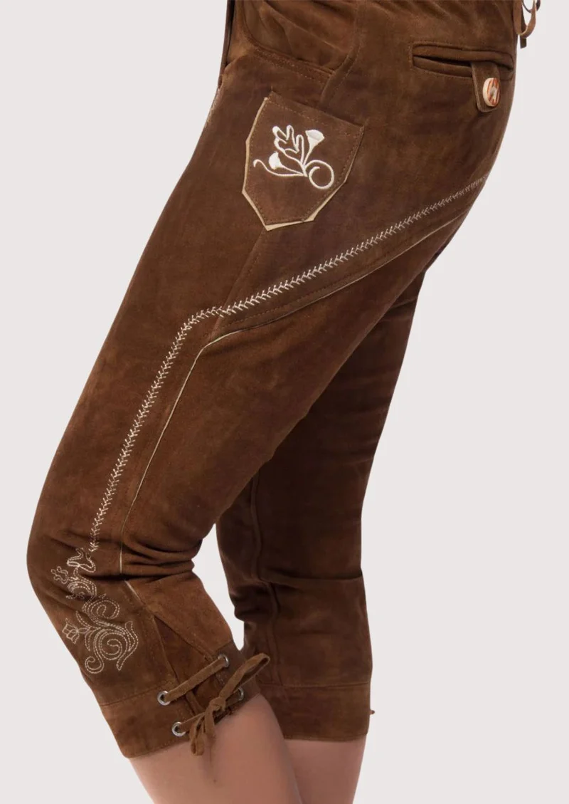 Brown Suede Women’s Bundhosen