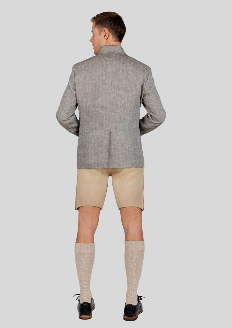 Mens Beige Trachten Jacket Fit