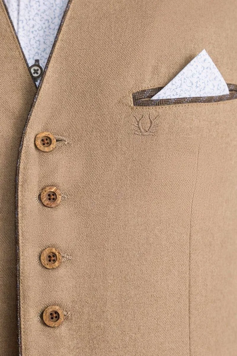 Kruger Traditional Vest "Livius" tan (54)