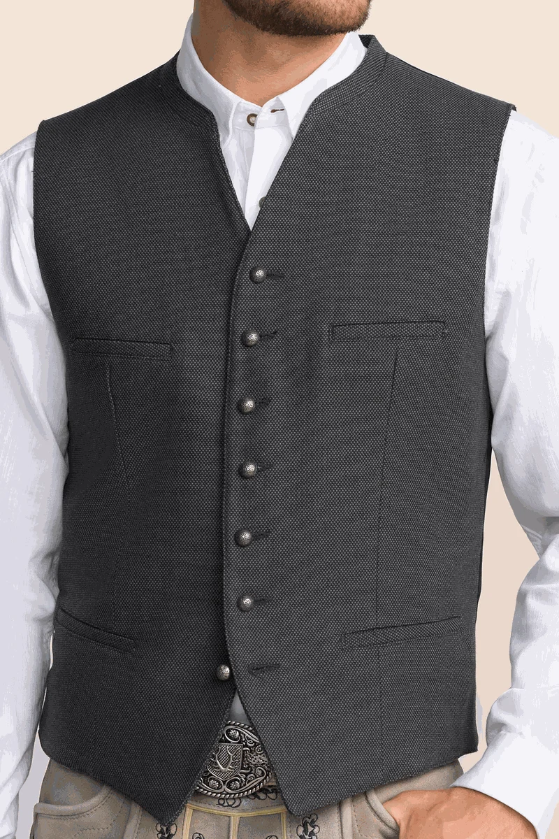 Kruger Traditional Vest "Caelius" black (size 48 only)