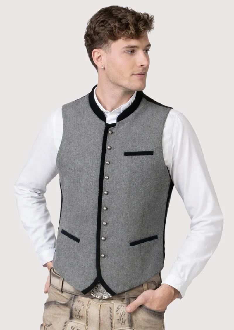 Mens Grey Alpine Octoberfest Vest