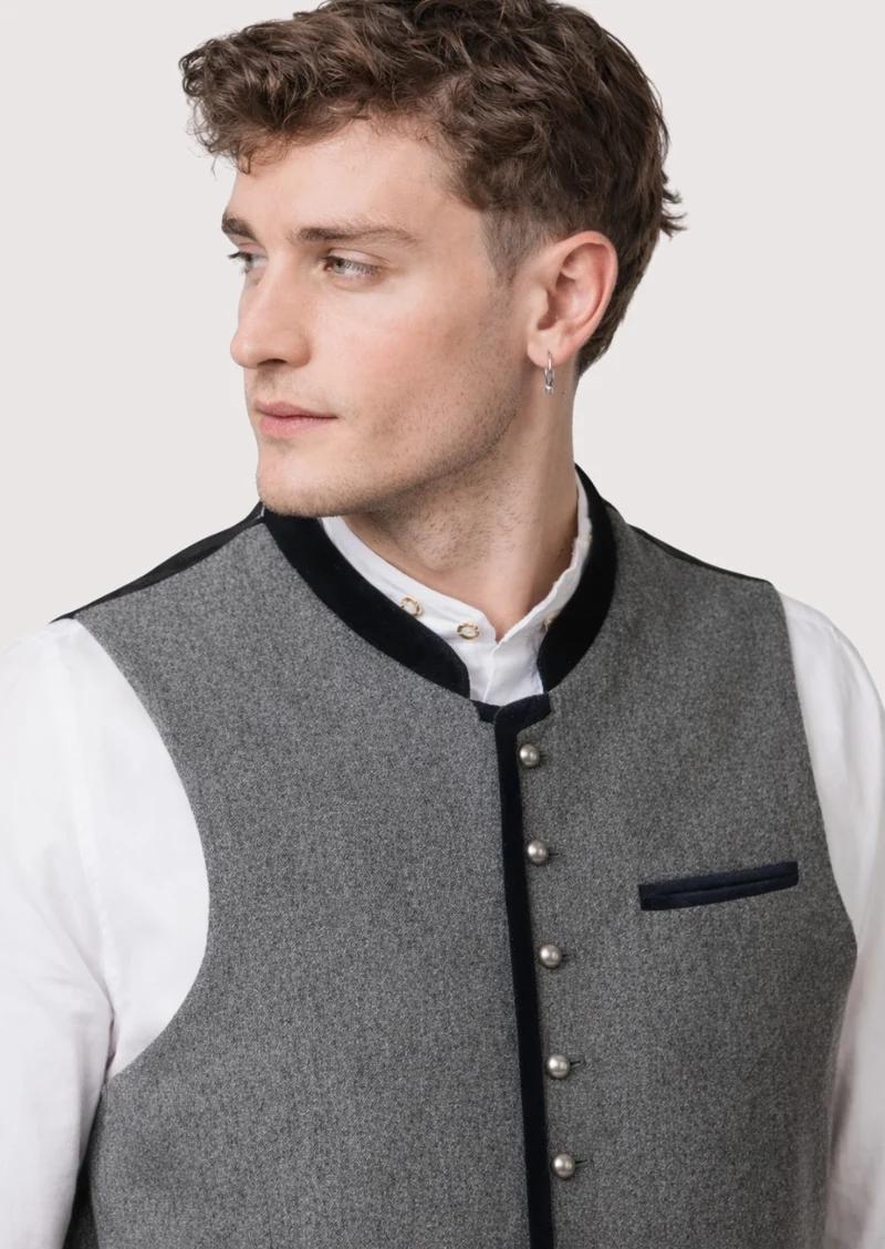 Mens Grey Alpine Octoberfest Vest