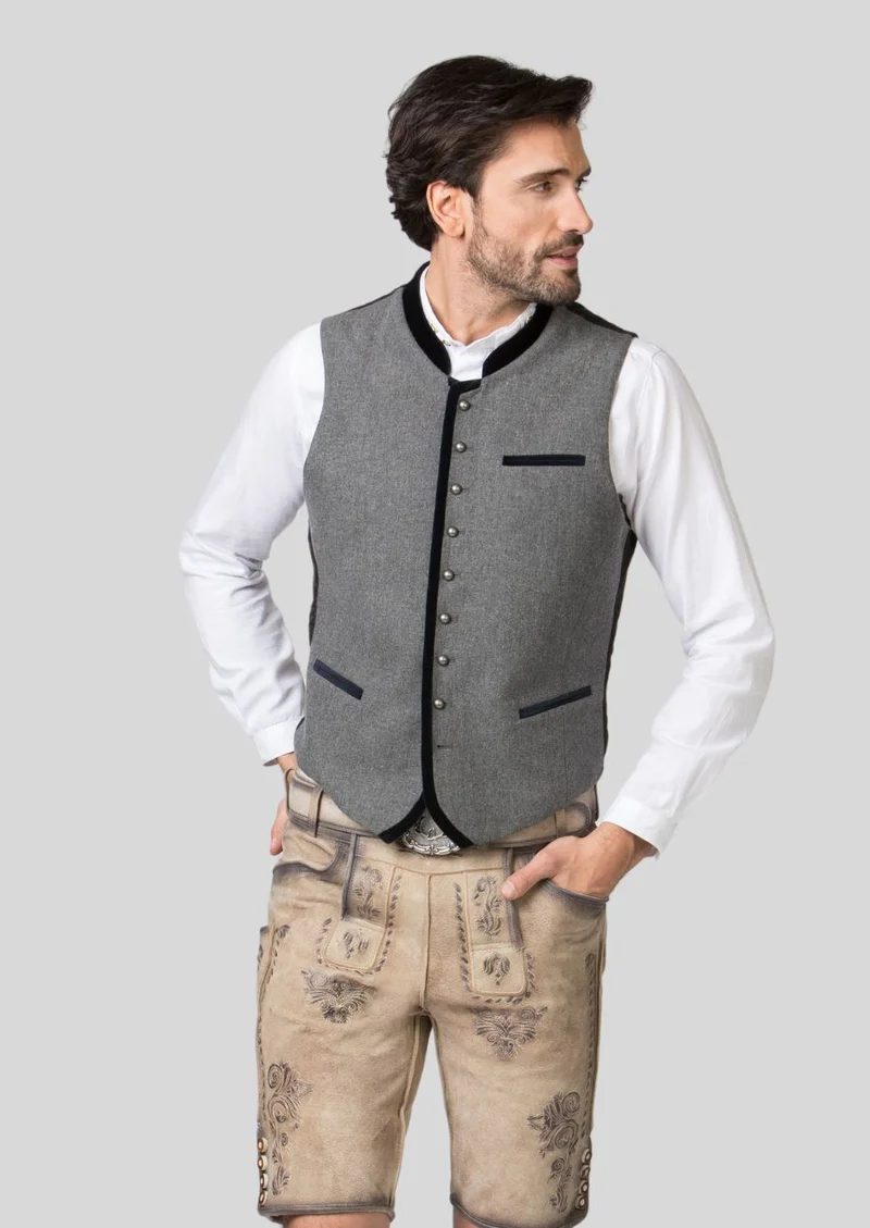 Mens Grey Alpine Octoberfest Vest
