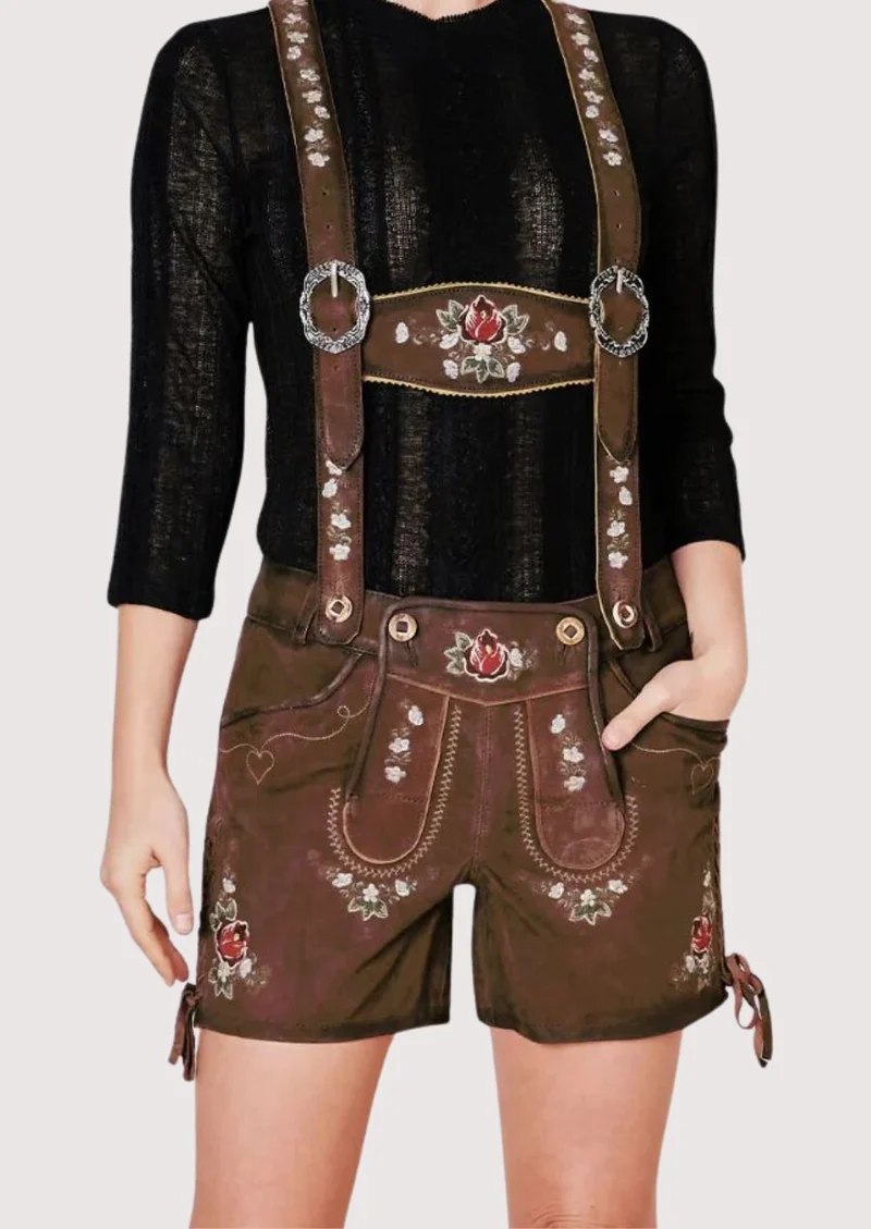 Brown Suede Women’s Lederhosen