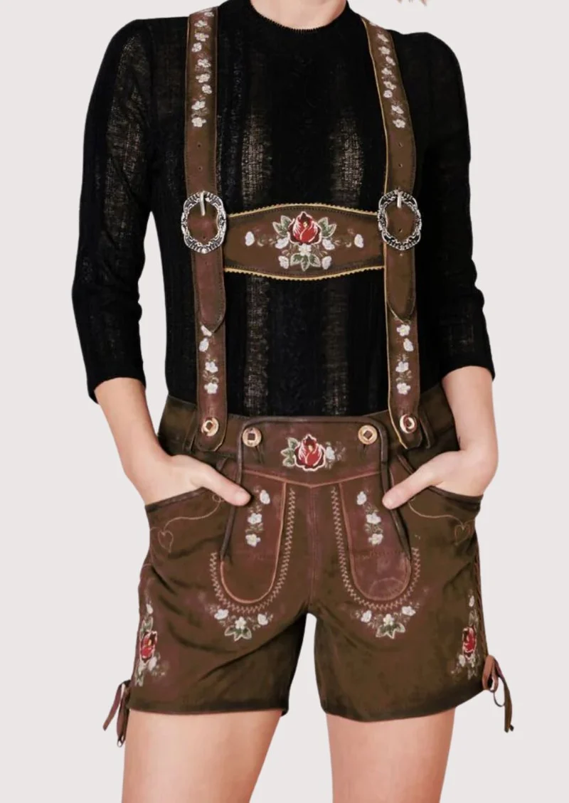 Brown Suede Women’s Lederhosen