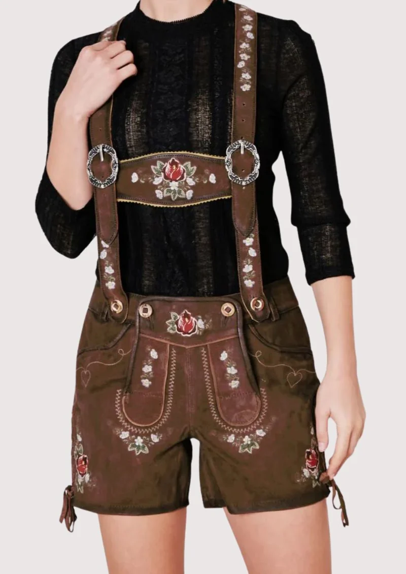 Brown Suede Women’s Lederhosen