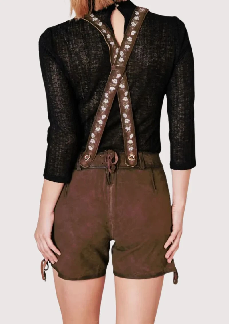 Brown Suede Women’s Lederhosen