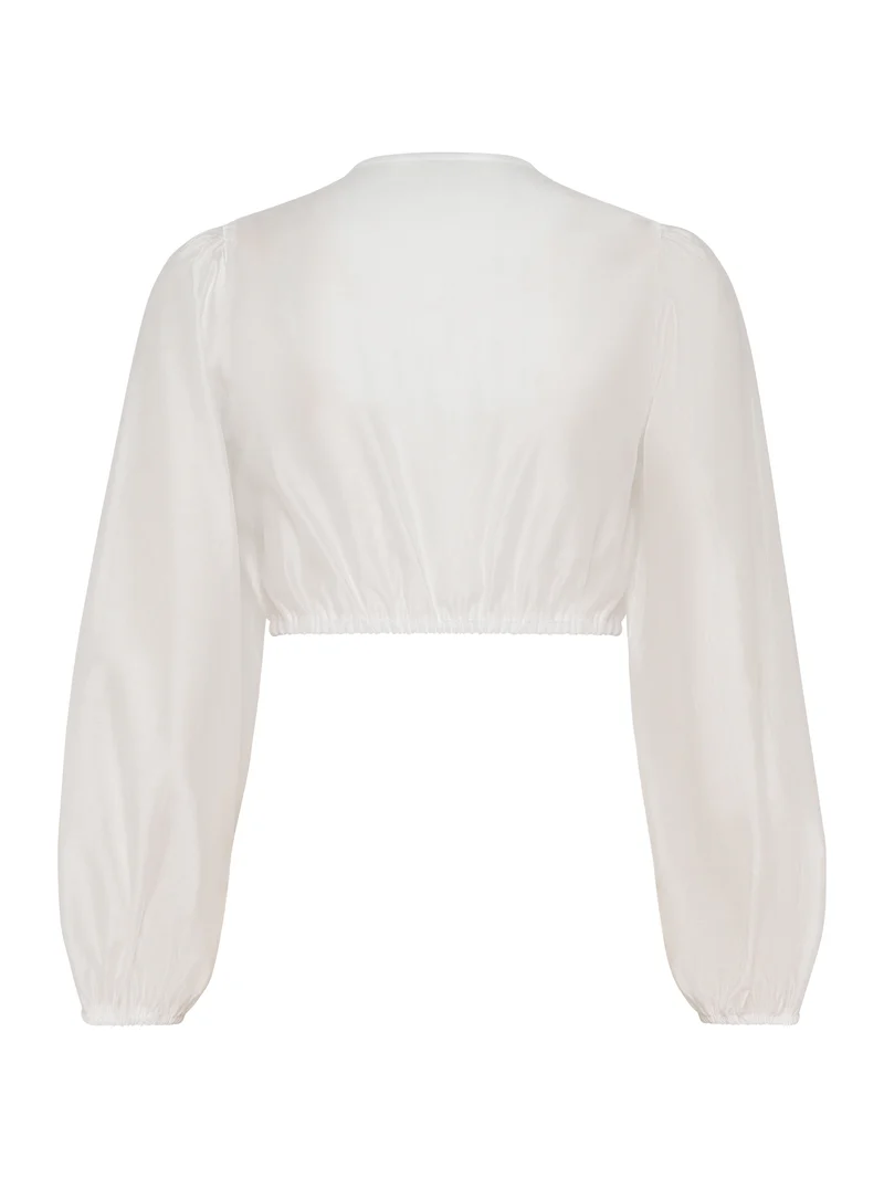 Dirndlbluse aus Organzastoff