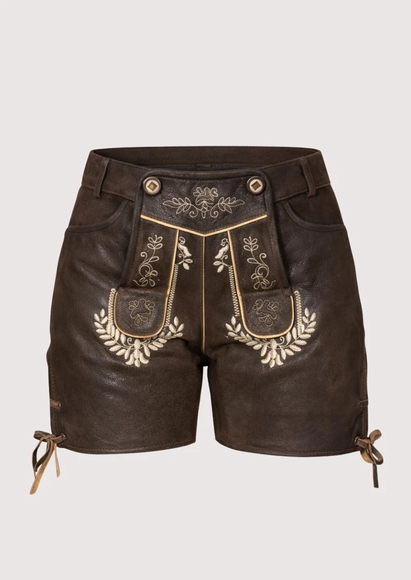 Women’s Brown Leather Lederhosen