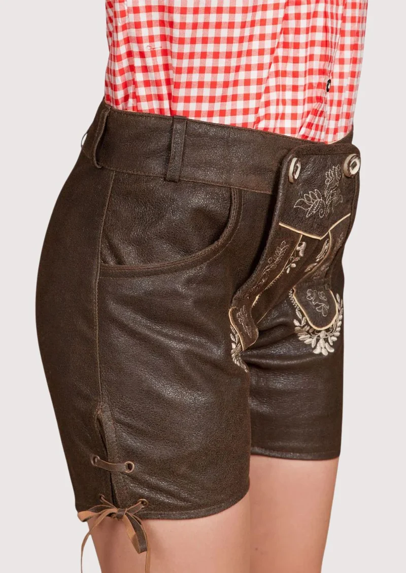 Women’s Brown Leather Lederhosen