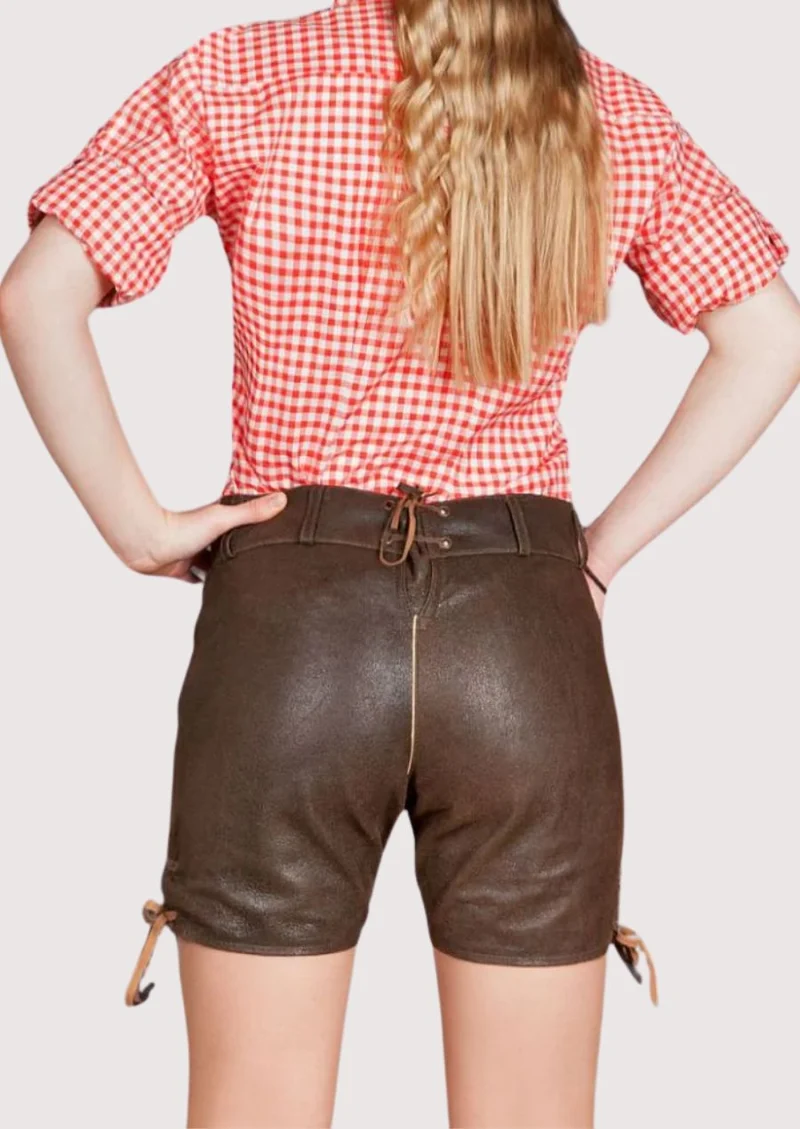 Women’s Brown Leather Lederhosen