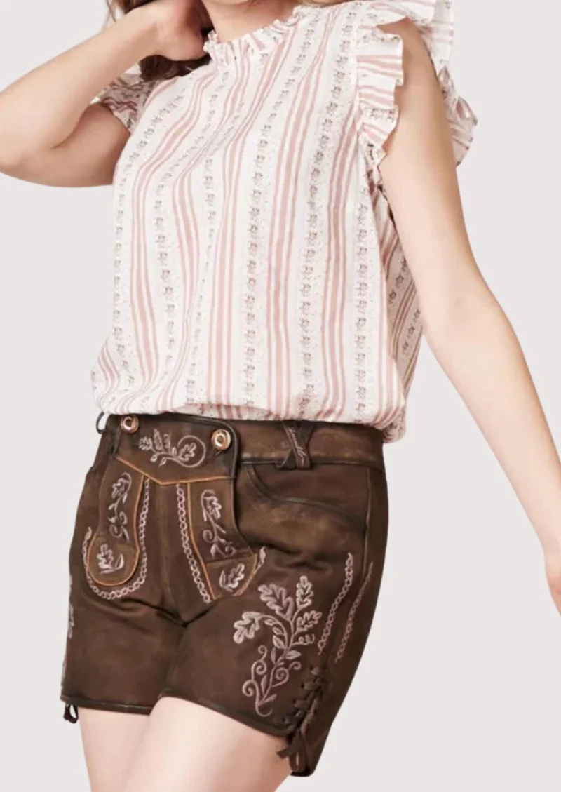 Women’s Classic Brown Lederhosen