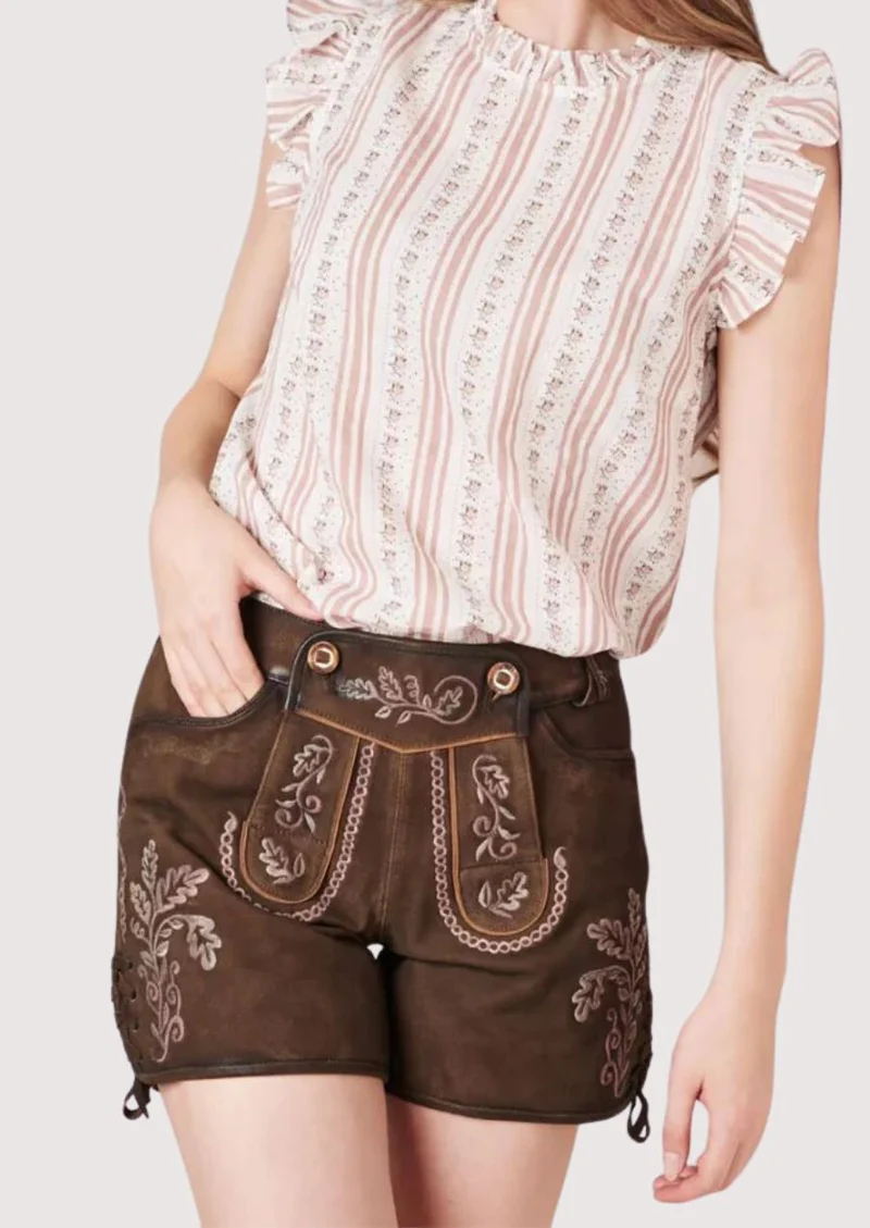 Women’s Classic Brown Lederhosen