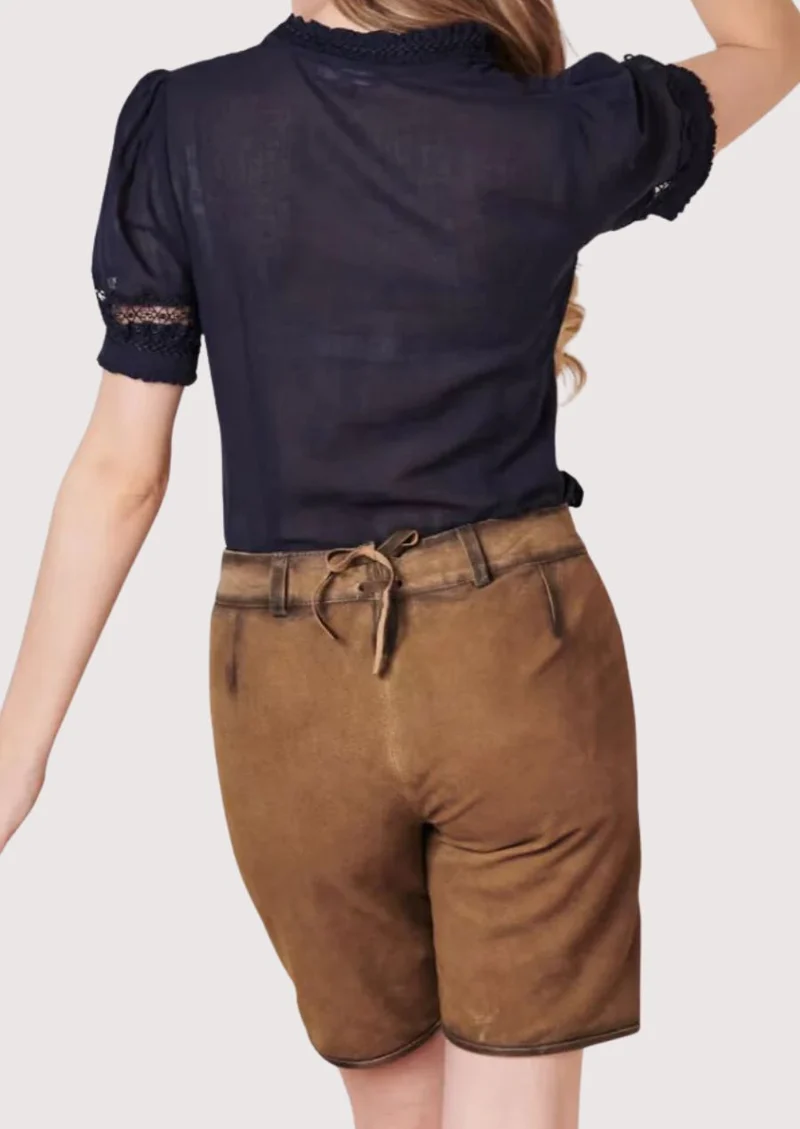 Women’s Golden Tan Lederhosen Fit
