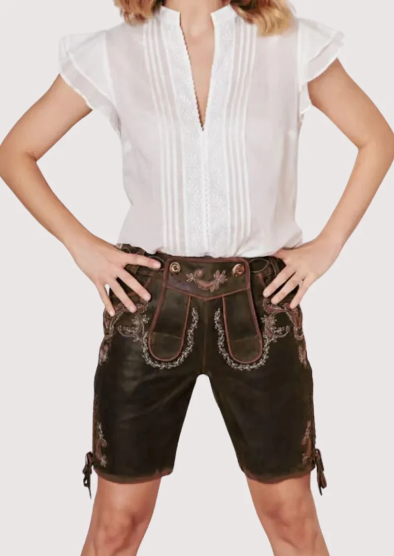 Women’s Forest Brown Lederhosen