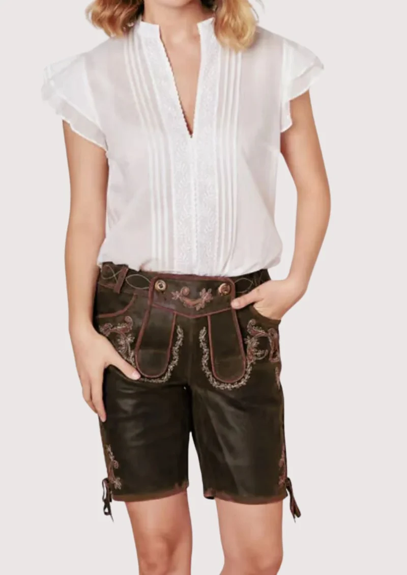 Women’s Forest Brown Lederhosen